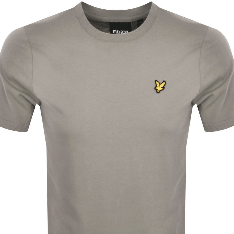 Lyle and Scott Mens Plain T Shirt Heritage Taupe